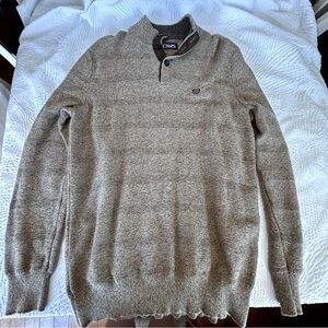 Chaps Men's Beige Crewneck Sweater